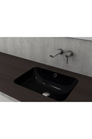 Bocchi Scala 55 Cm Tezgahaltı Lavabo Parlak Siyah 1006-005-0125