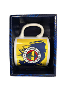 Fenerbahçe Lisanslı Kupa Orijinal Mug Hediye Ahşap Kutulu