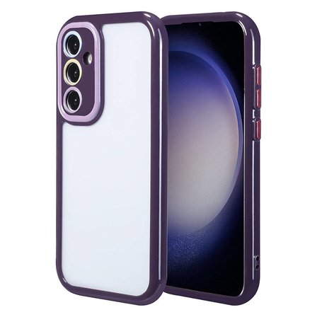 Galaxy S23 Kılıf Kamera Korumalı Renkli Kenar ve Çerçeve Tasarımlı Ahenk Kapak