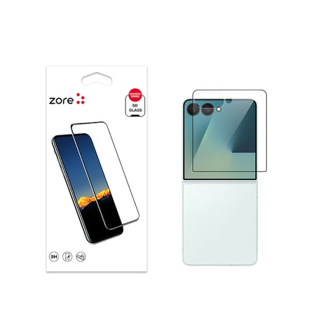 Galaxy Z Flip 7 Ekran Koruyucu Ekranı Tam Kaplayan Kenarları Kırılmaya Dayanıklı Cam Koruyucu