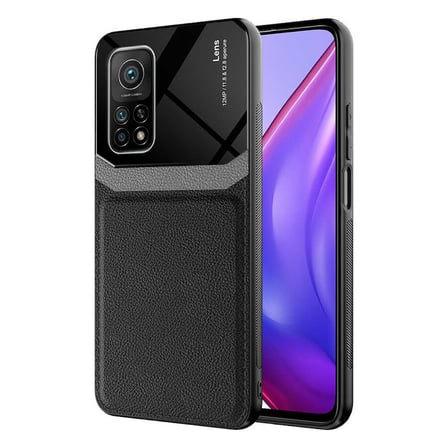 Xiaomi Mi 10T 5G Kılıf Deri Görünümlü Tasarım Sert Arka Kapak