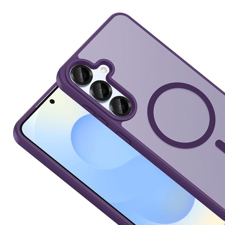 Galaxy A57 Kılıf Magsafe Şarj Özellikli Mat Tasarım Lüx Babet Kapak