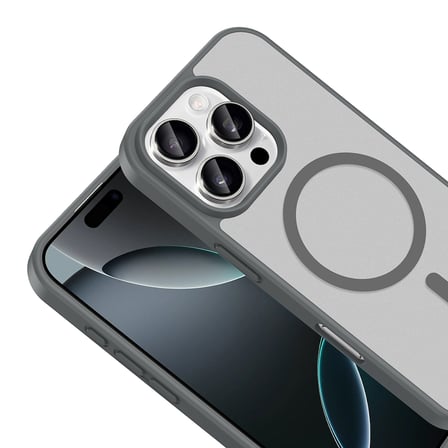 iPhone 16 Pro Max Kılıf Magsafe Şarj Özellikli Mat Tasarım Lüx Babet Kapak