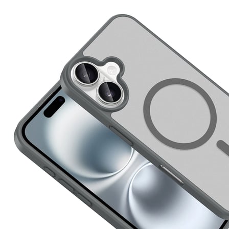 iPhone 16 Kılıf Magsafe Şarj Özellikli Mat Tasarım Lüx Babet Kapak