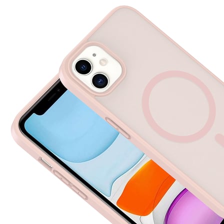 iPhone 11 Kılıf Magsafe Şarj Özellikli Mat Tasarım Lüx Babet Kapak