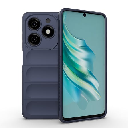 Tecno Spark 20 Kılıf Esnek TPU Oyuklu Arka Yüzey Tasarımlı Etnik Silikon Kapak