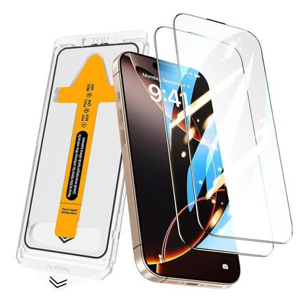 iPhone 15 Ekran Koruyucu 2.5D Oliv HD Temperli Cam + Kolay Uygulama Aparatı