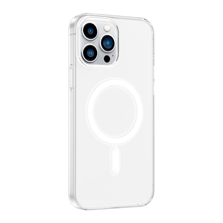 Apple iPhone 13 Pro Max Kılıf IC Çipli  Wireless Şarj Özellikli Şeffaf Orjin Lüx Kapak