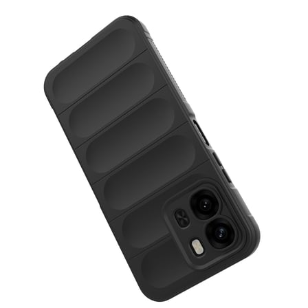 Oppo A6X Kılıf Esnek TPU Oyuklu Arka Yüzey Tasarımlı Etnik Silikon Kapak