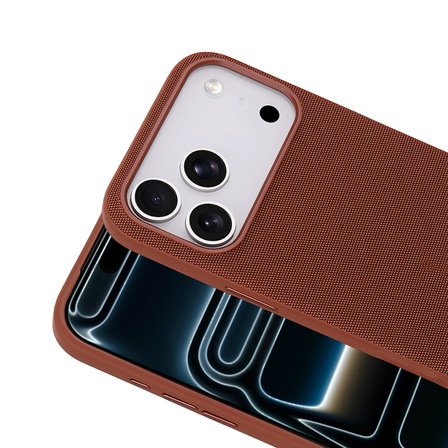 iPhone 17 Pro Max Kılıf MagSafe Şarj Özellikli Kumaş Tasarımlı Miami Sert PC Kapak