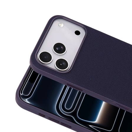 iPhone 17 Pro Kılıf MagSafe Şarj Özellikli Kumaş Tasarımlı Miami Sert PC Kapak