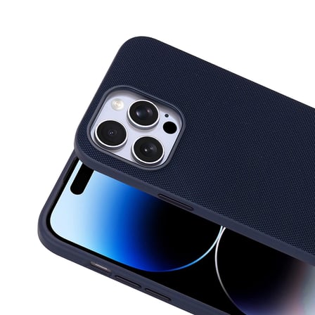 iPhone 14 Pro Max Kılıf MagSafe Şarj Özellikli Kumaş Tasarımlı Miami Sert PC Kapak