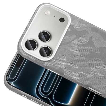 iPhone 17 Pro Kılıf MagSafe Şarj Özellikli Kamuflaj Tasarımlı Sera Sert PC Kapak