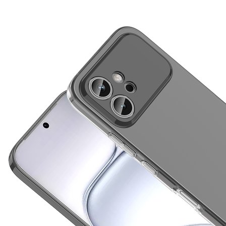 Honor 600 5G Kamera Korumalı M-Safe Şarj Özellikli Şeffaf London Sert PC Kapak Kılıf Kamera Korumalı MagSafe Şarj Özellikli Lüx Şeffaf London Silikon Kapak