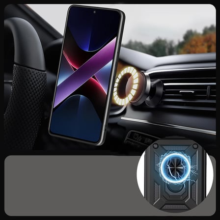 Xiaomi 17T Kılıf Magnetik Standlı Kamera Korumalı Sürgülü Vega Kapak