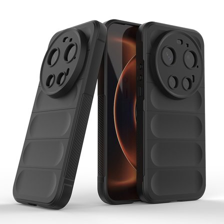 Xiaomi 17 Ultra Kılıf Esnek TPU Oyuklu Arka Yüzey Tasarımlı Etnik Silikon Kapak