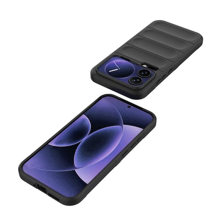 Xiaomi 17 Pro Max Kılıf Esnek TPU Oyuklu Arka Yüzey Tasarımlı Etnik Silikon Kapak