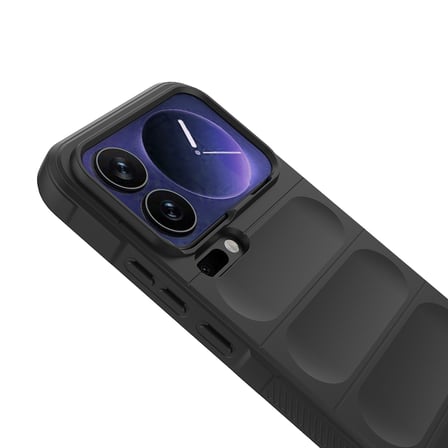 Xiaomi 17 Pro Max Kılıf Esnek TPU Oyuklu Arka Yüzey Tasarımlı Etnik Silikon Kapak