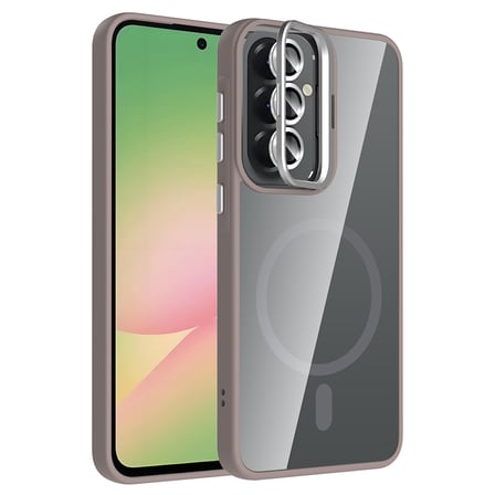 Galaxy A57 Kılıf Magsafe Standlı ve Kamera Lens Koruma Hediyeli Etro Kapak