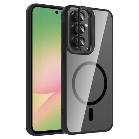 Galaxy A37 Kılıf Magsafe Standlı ve Kamera Lens Koruma Hediyeli Etro Kapak