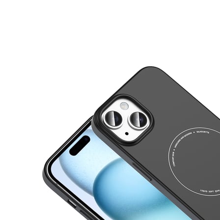 iPhone 15 Kılıf Magsafe Şarj Özellikli Kamera Korumalı Elio Sert PC Kapak