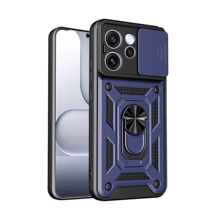 Oppo Reno 15 Pro Kılıf Magnetik Standlı Kamera Korumalı Sürgülü Vega Kapak