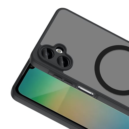 Galaxy A06 Kılıf Magsafe Şarj Özellikli Mat Tasarım Lüx Babet Kapak