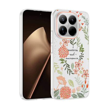 Xiaomi 15T Pro Kılıf Kamera Korumalı Canlı Lüx Desenli Klip Sert Kapak Beautiful