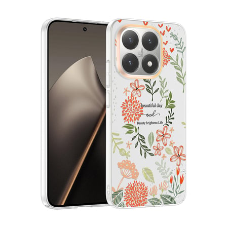 Xiaomi 15T Kılıf Kamera Korumalı Canlı Lüx Desenli Klip Sert Kapak Beautiful