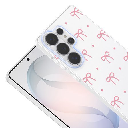 Galaxy S26 Ultra Kılıf Kamera Korumalı Canlı Lüx Desenli Klip Sert Kapak Fiyonk