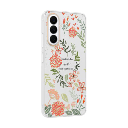 Galaxy S26 Kılıf Kamera Korumalı Canlı Lüx Desenli Klip Sert Kapak Beautiful