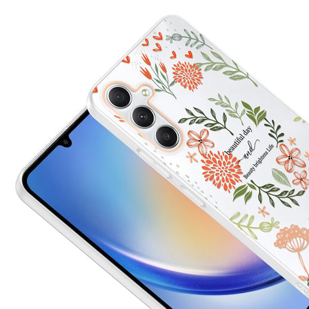 Galaxy A34 Kılıf Kamera Korumalı Canlı Lüx Desenli Klip Sert Kapak Beautiful