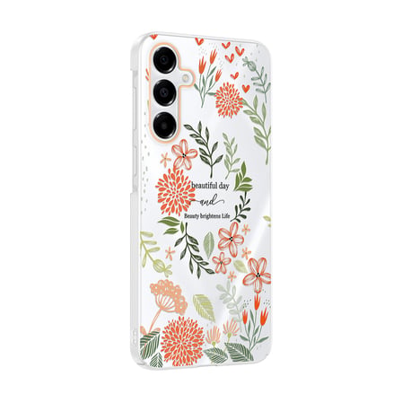Galaxy A14 Kılıf Kamera Korumalı Canlı Lüx Desenli Klip Sert Kapak Beautiful