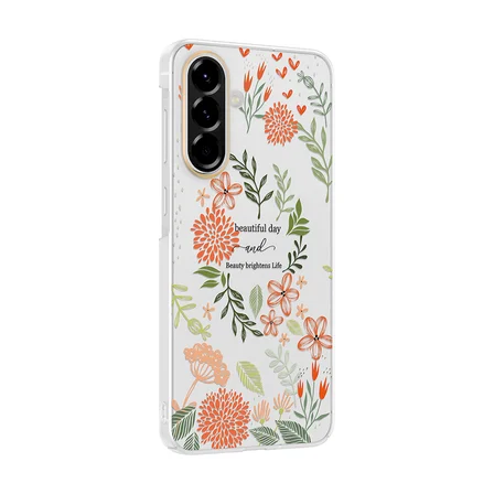 Galaxy A57 Kılıf Kamera Korumalı Canlı Lüx Desenli Klip Sert Kapak Beautiful