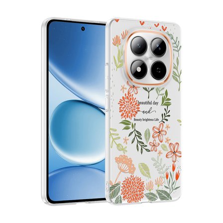 Xiaomi Redmi Note 15 Pro Kılıf Kamera Korumalı Canlı Lüx Desenli Klip Sert Kapak Beautiful