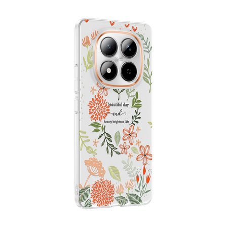 Xiaomi Redmi Note 15 Pro Kılıf Kamera Korumalı Canlı Lüx Desenli Klip Sert Kapak Beautiful