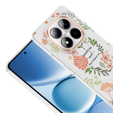 Xiaomi Redmi Note 15 Pro Kılıf Kamera Korumalı Canlı Lüx Desenli Klip Sert Kapak Beautiful
