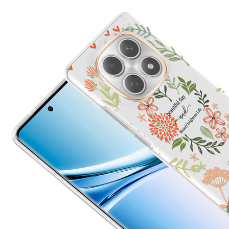 Xiaomi Redmi Note 15 4G Kılıf Kamera Korumalı Canlı Lüx Desenli Klip Sert Kapak Beautiful