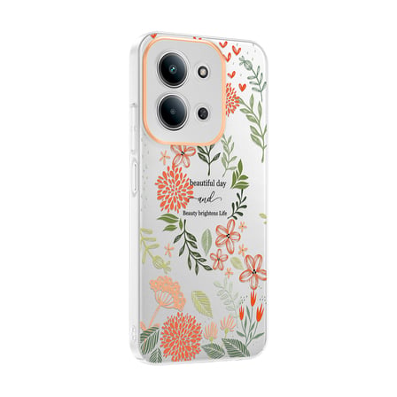 Xiaomi Redmi 15C Kılıf Kamera Korumalı Canlı Lüx Desenli Klip Sert Kapak Beautiful