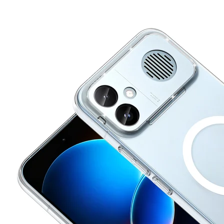 Xiaomi Poco F8 Ultra Kılıf Kamera Korumalı MagSafe Şarj Özellikli Lüx Şeffaf London Silikon Kapak