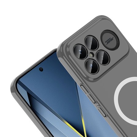 Xiaomi Poco F8 Ultra Kılıf Kamera Korumalı MagSafe Şarj Özellikli Lüx Şeffaf London Silikon Kapak