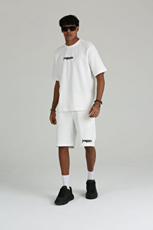 Erkek Keepgoing  Baskılı 2 İplik Şort Tişört Takımı