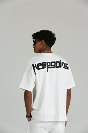 Erkek Keepgoing  Baskılı 2 İplik Şort Tişört Takımı