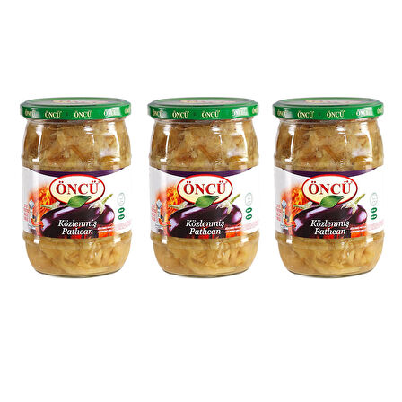 Öncü Közlenmiş Patlıcan 650 gr x 3 Adet