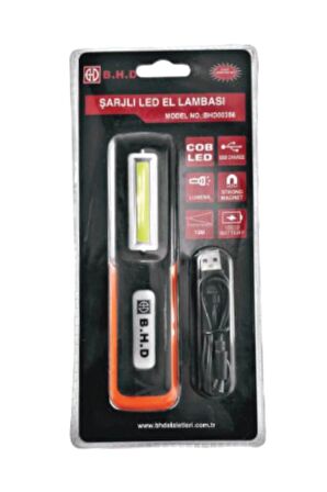 B.H.D 00356 Şarjlı Led Küçük El Lambası