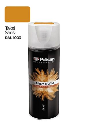 Polisan Akrilik Sprey Boya Taksi Sarısı 400 ml (RAL-1003)