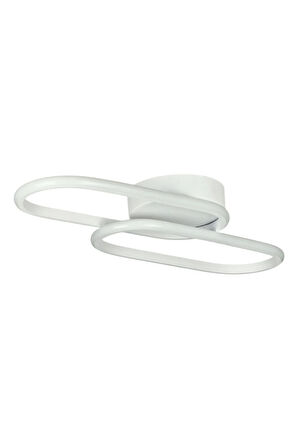 Zzez Beyaz Renk Modern Tasarım Beyaz Ledli Cafe - Mutfak - Salon 2 Li Led Avize