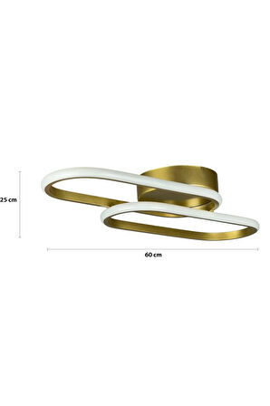 Zzez Eskitme Renk Modern Tasarım Beyaz Ledli Cafe - Mutfak - Salon 2 Li Led Avize