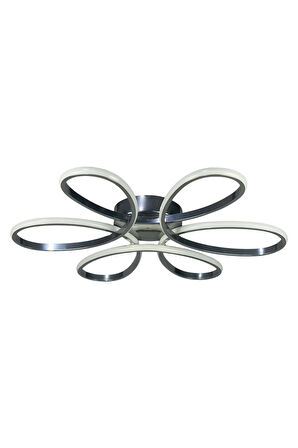 Krom Renk Modern Tasarım Yatak Odası - Salon - Mutfak Gün Işığı Ve Beyaz Led Avize
