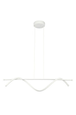 Eclipse Beyaz Renk Modern Tasarım Beyaz Ledli Cafe - Mutfak - Salon 2 Li Led Avize